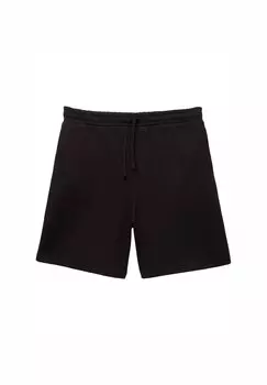Шорты INTERLOCK JOGGER - BERMUDA - Tracksuit bottoms PULL&BEAR, черный