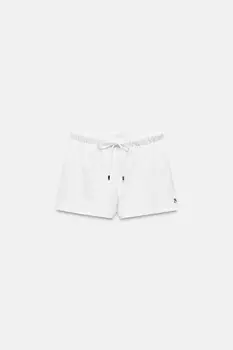 Шорты интерлок ZARA, белый