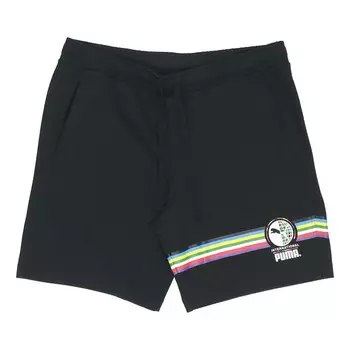 Шорты intl graphic shorts 'black white' Puma, черный