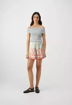 Шорты IRIS HIGH RISE DRAWSTRING By Malina, цвет Red