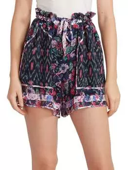 Шорты Isabel Marant toile Riolmy с цветочным принтом, faded night