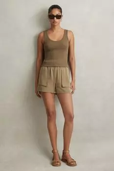 Шорты Isador с манжетами и волокнами Tencel Reiss, хаки