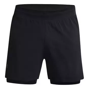 Шорты iso-chill run 2n1 shorts 'black' Under Armour, черный