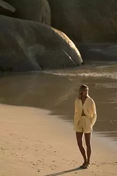 Шорты из 100% льна zw collection ZARA, цвет Pastel yellow