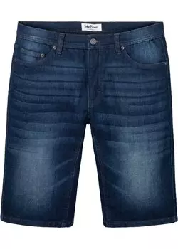 Шорты из эластичного денима John Baner Jeanswear, синий