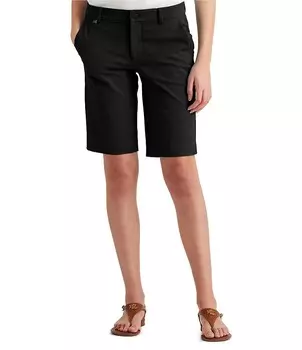 Шорты из эластичного хлопка Lauren Ralph Lauren, черный