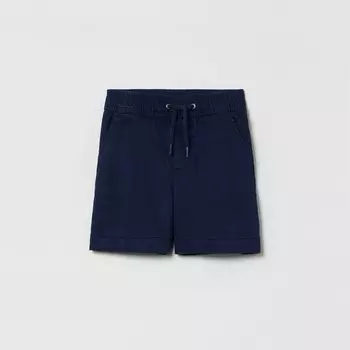 Шорты из эластичного хлопка с завязками на шнурке Gap, синий