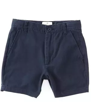 Шорты из эластичного твила с плоской передней частью для больших мальчиков 8–20 лет Class Club, синий