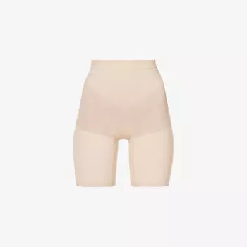 Шорты из эластичной ткани с высокой посадкой Everyday Shaping Spanx, цвет soft nude