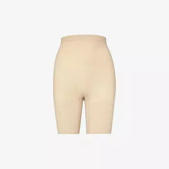 Шорты из эластичной ткани с высокой посадкой Everyday Shaping Spanx, цвет soft nude