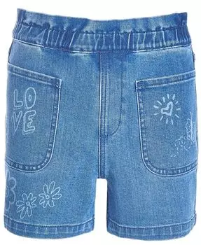 Шорты из бумажных пакетов с надписью Маленькие девочки Epic Threads, синий