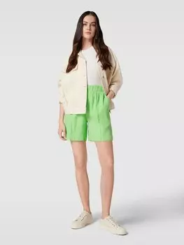Шорты из чистого хлопка с карманами, модель «Пиро» YAS, зеленый