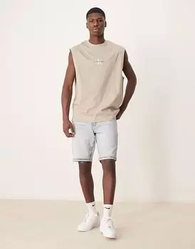 Шорты из денима Calvin Klein Jeans обычного оттенка светлого тона