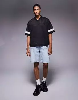 Шорты из денима Couture Club цвета светло-голубой The Couture Club