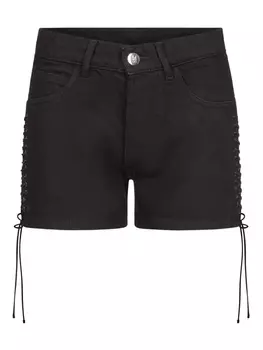 Шорты из денима со шнуровкой Ludovic de Saint Sernin, черный
