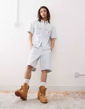 Шорты из денима Wrangler Casey Jones в полоску для плотника, цвет светлый, CO-ORD