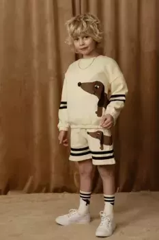 Шорты из детской шерсти для собак Mini Rodini, бежевый