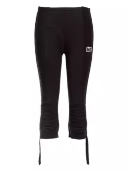 Шорты из джерси с кулиской Natasha Zinko, черный