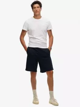 Шорты из джерси с логотипом essential длиной до колен Superdry, цвет Eclipse Navy