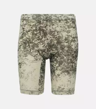 Шорты из джерси с турбо-принтом Knwls, черный