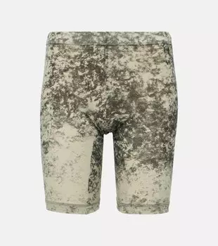 Шорты из джерси с турбо-принтом Knwls, серый