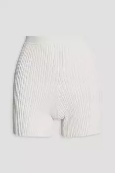 Шорты из джерси в рубчик DION LEE, белый