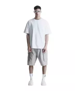 Шорты из фактурного нейлона Krakatau, бежевый