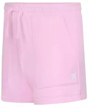 Шорты из французского терри с эластичным поясом для больших девочек Hurley, черный