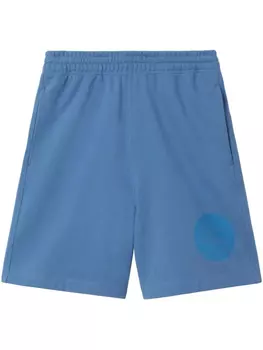 Шорты из хлопка Burberry EKD-Badge, синий