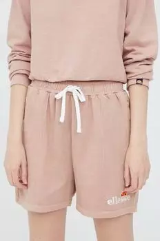Шорты из хлопка Ellesse, розовый