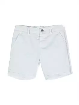 Шорты из хлопка с нашивкой-монограммой Roberto Cavalli Junior, белый