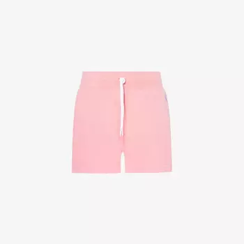 Шорты из хлопкового джерси с вышитым логотипом Polo Ralph Lauren, розовый