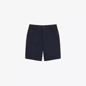 Шорты из хлопкового твила с эластичной талией Ted Baker, темно-синий