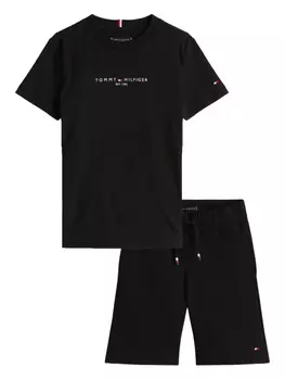 Шорты из хлопковой смеси (комплект из двух шт.) Tommy Hilfiger Junior, черный