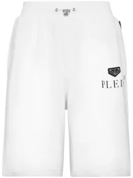 Шорты из хлопковой смеси с логотипом Philipp Plein, белый