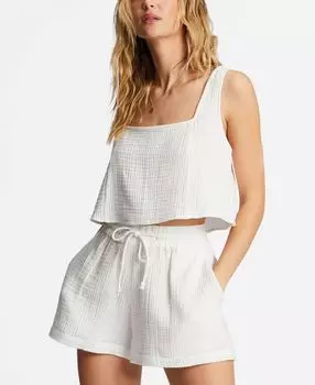 Шорты из хлопковой ткани с высокой посадкой для подростков Day Tripper Billabong