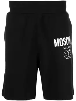Шорты из коллаборации с Smiley Moschino, черный