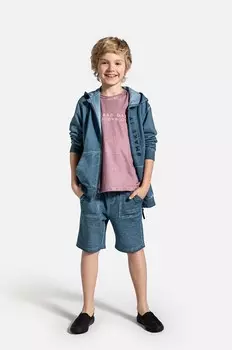 Шорты из крокодиловой шерсти для мальчиков и девочек Coccodrillo, синий