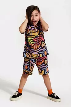 Шорты из крокодиловой шерсти для мальчиков и девочек Coccodrillo, мультиколор