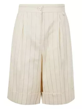 Шорты из льна и хлопка Herno, нейтральный