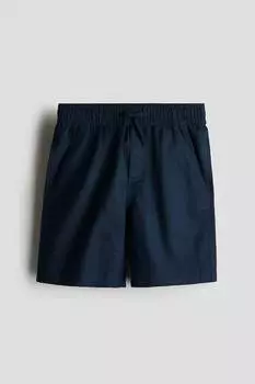 Шорты из льняной смеси H&M, синий