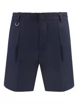 Шорты из льняной смеси Paolo Pecora, синий