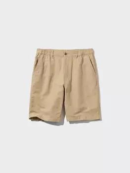 Шорты из льняной смеси Uniqlo, бежевый