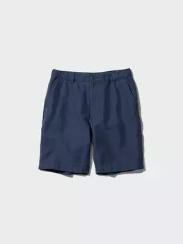 Шорты из льняной смеси Uniqlo, синий