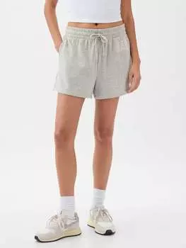 Шорты из махровой ткани с вышивкой логотипа Gap, цвет light grey marl
