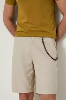 Шорты из медицинского льна Medicine, бежевый
