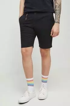 Шорты из медицинского льна Medicine, черный