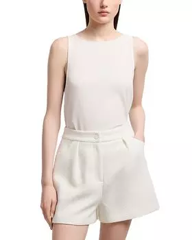 Шорты из микро-букле Emporio Armani, белый