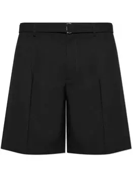 Шорты из натуральной шерсти Lanvin, черный