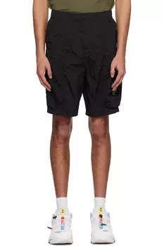 Шорты из нейлона и металлика Econyl Stone Island, черный